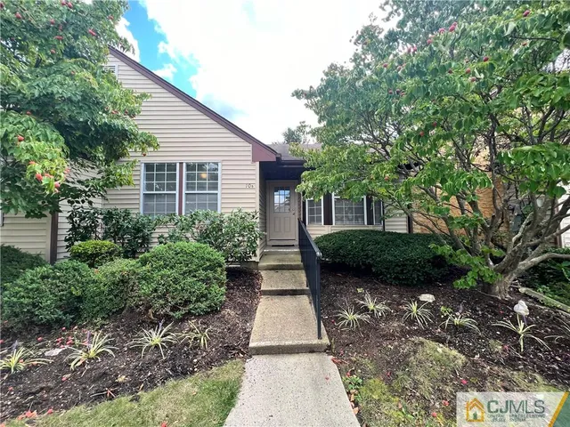a view of a back yard of the house