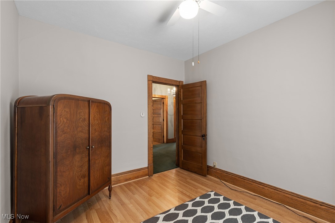 1011 Parriott Avenue Moundsville, WV 26041 - Photo 22 of 44 Bedroom featuring light wood-style flooring and ceiling fan