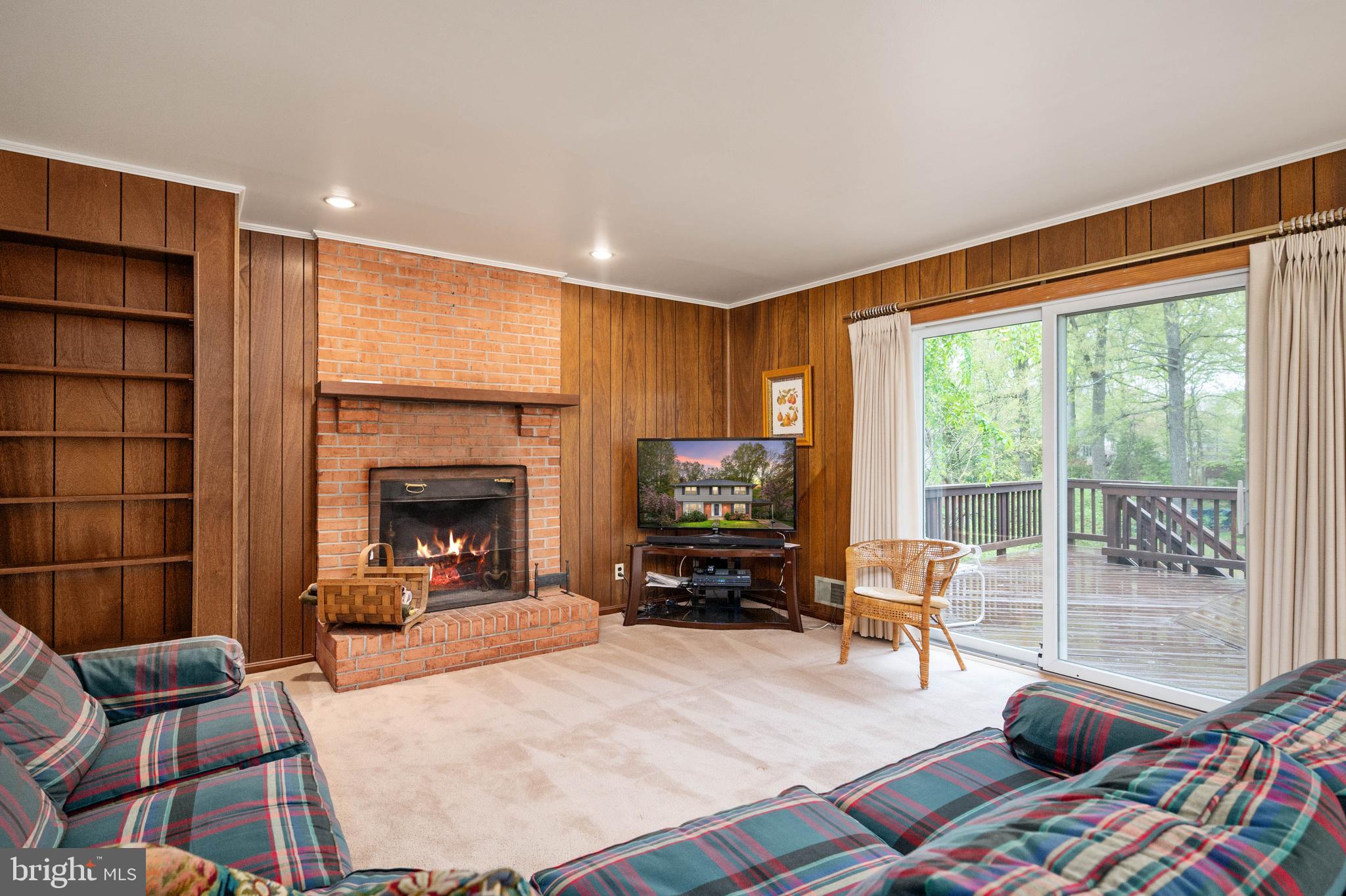 8622 Gateshead Road Alexandria, VA 22309 - Photo 21 of 55 Family Room with wood burning fireplace