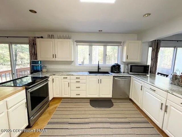 a view of a livingroom with walk in closet and bedroom