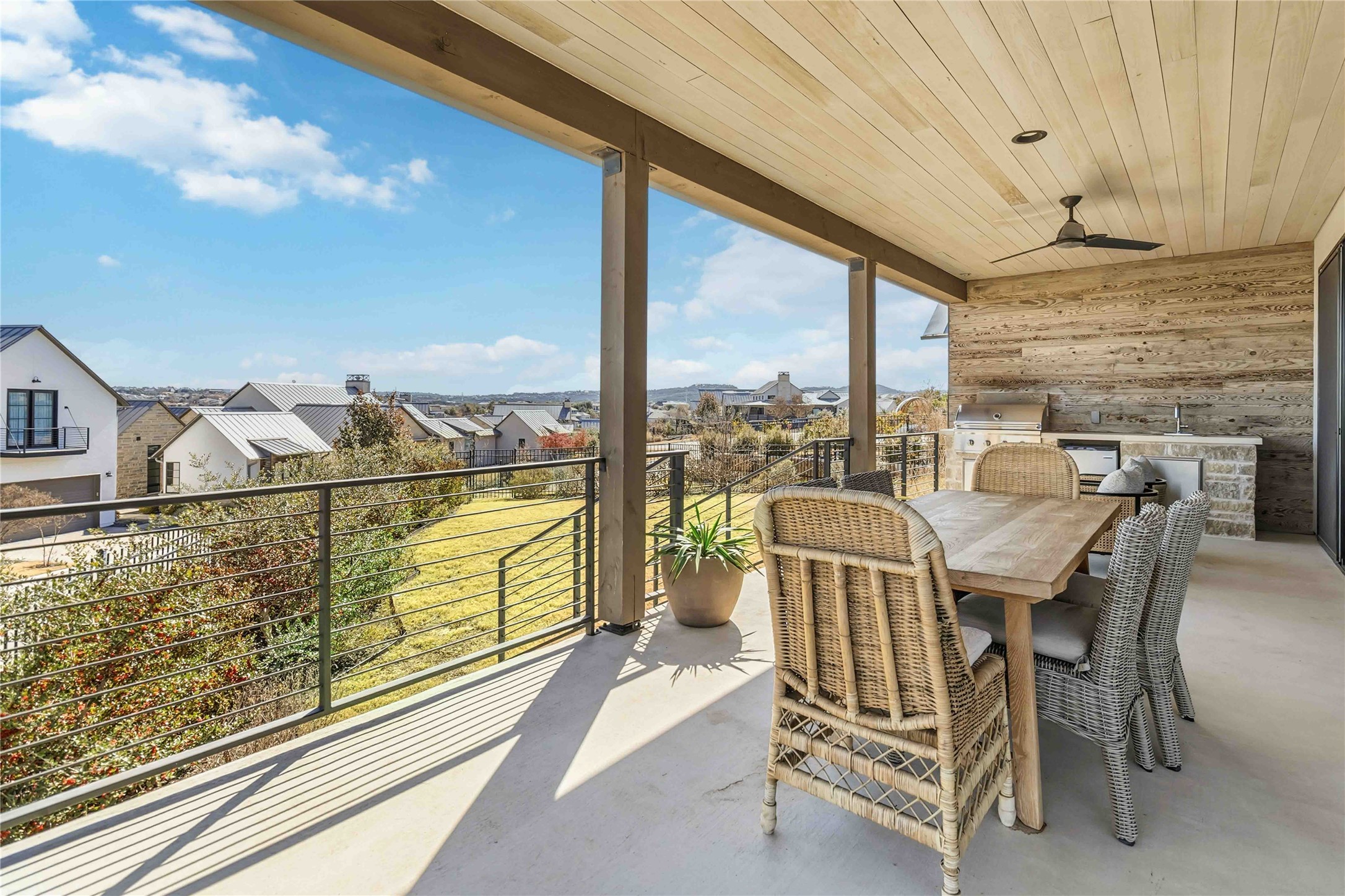 410 Kayak Way Austin, TX 78738 - Photo 34 of 40 a view of a balcony with furniture