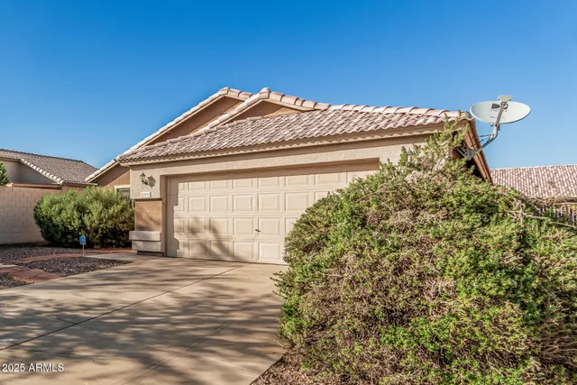 a front view of a house