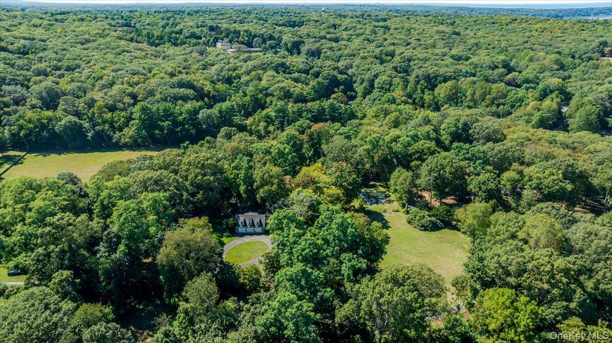 34 Yellow Cote Road Oyster Bay, NY 11771 - Photo 15 of 19 an aerial view of residential house with outdoor space and trees all around
