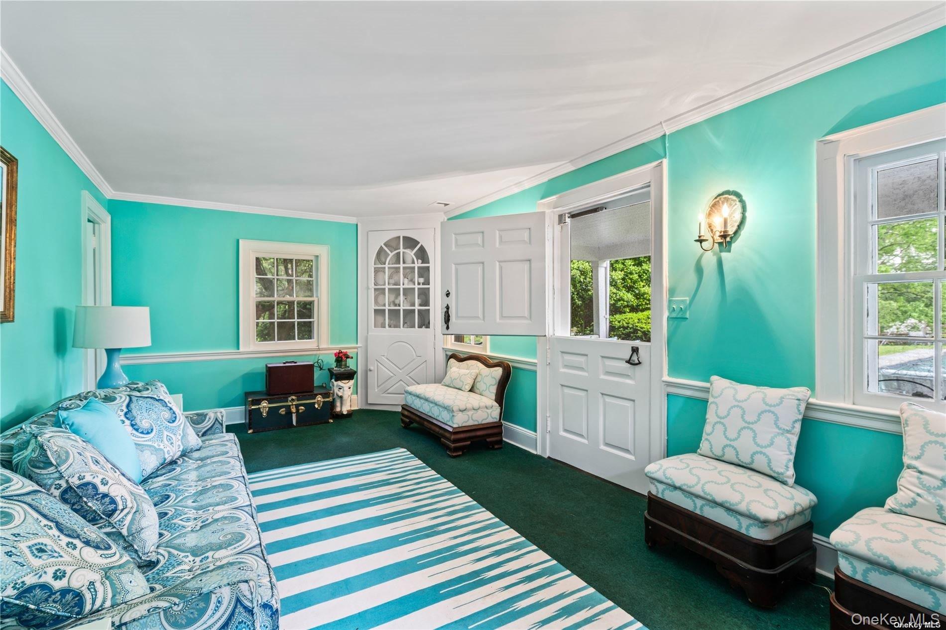200 Cleft Road Mill Neck, NY 11765 - Photo 29 of 36 Two Story Pool House Living Room Area