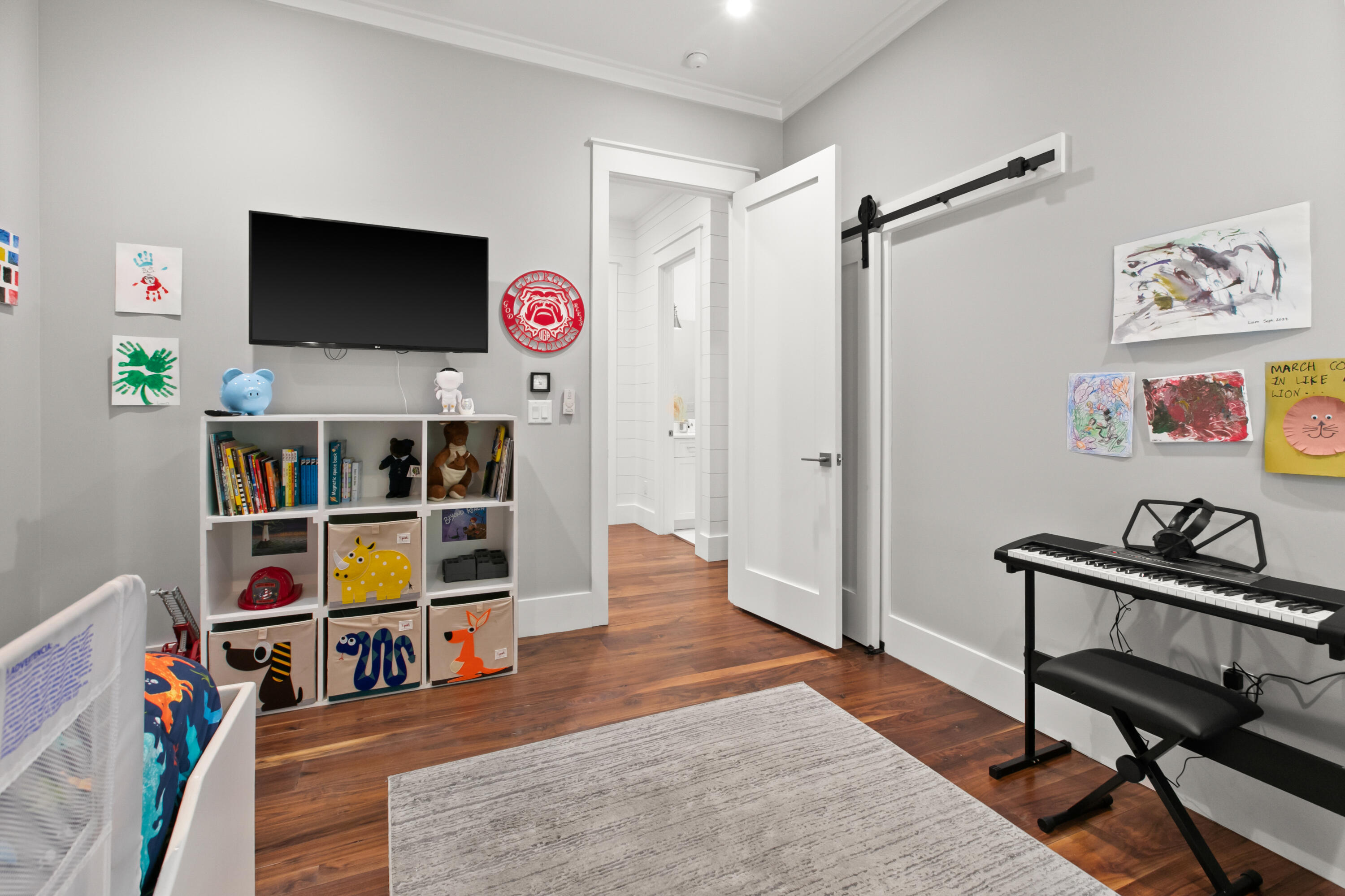 380 Ricker Avenue Santa Rosa Beach, FL 32459 - Photo 33 of 55 a living room with furniture and a flat screen tv