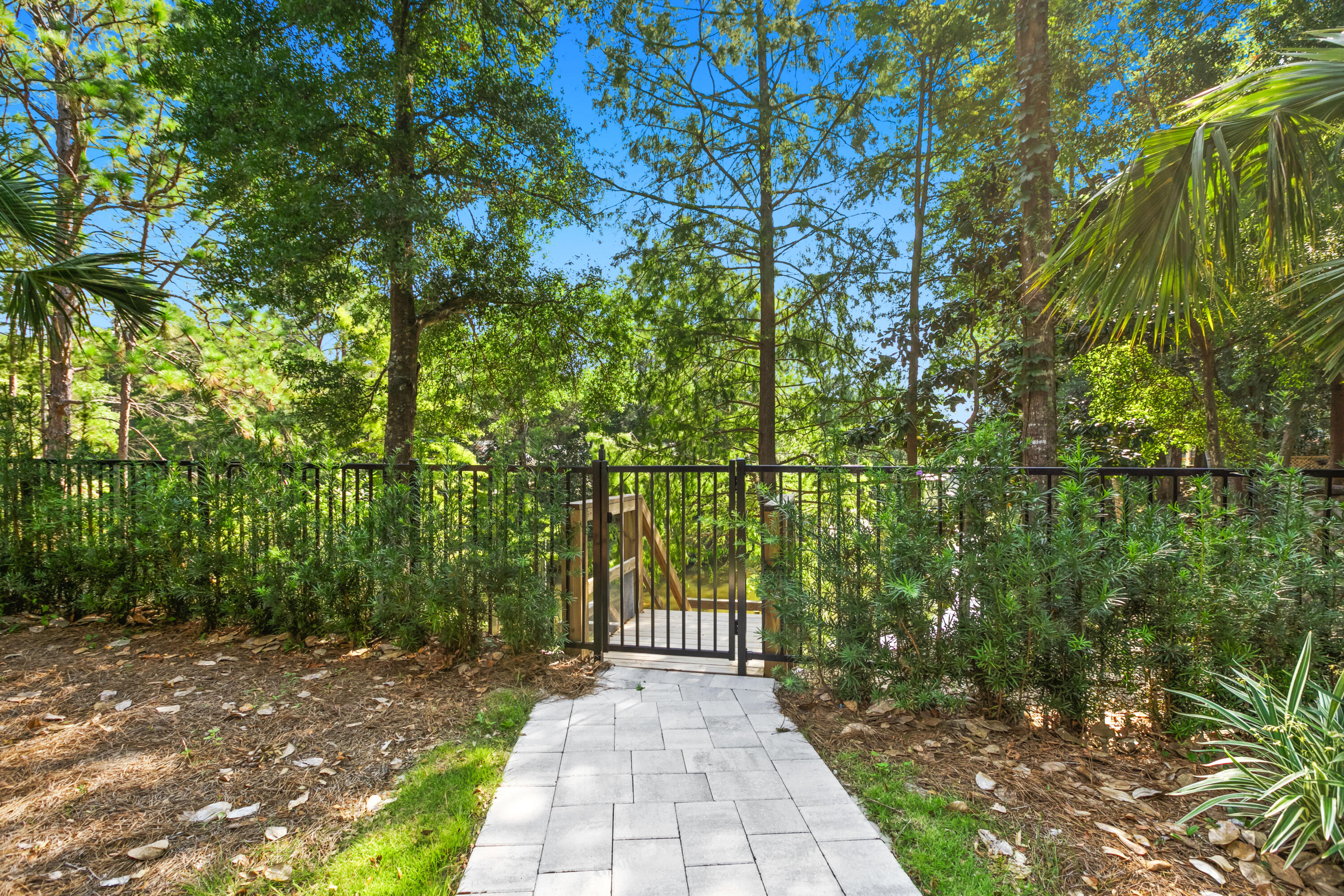 380 Ricker Avenue Santa Rosa Beach, FL 32459 - Photo 48 of 55 a view of a pathway both side of yard
