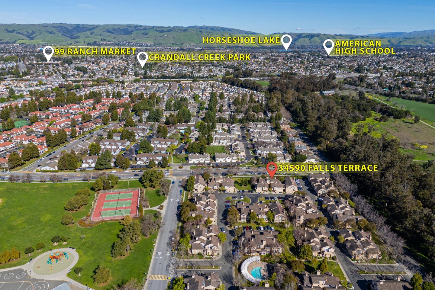 34590 Falls Terrace Fremont, CA 94555 - Photo 33 of 38 view of a city