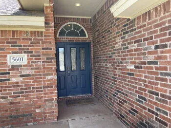 a front view of a building