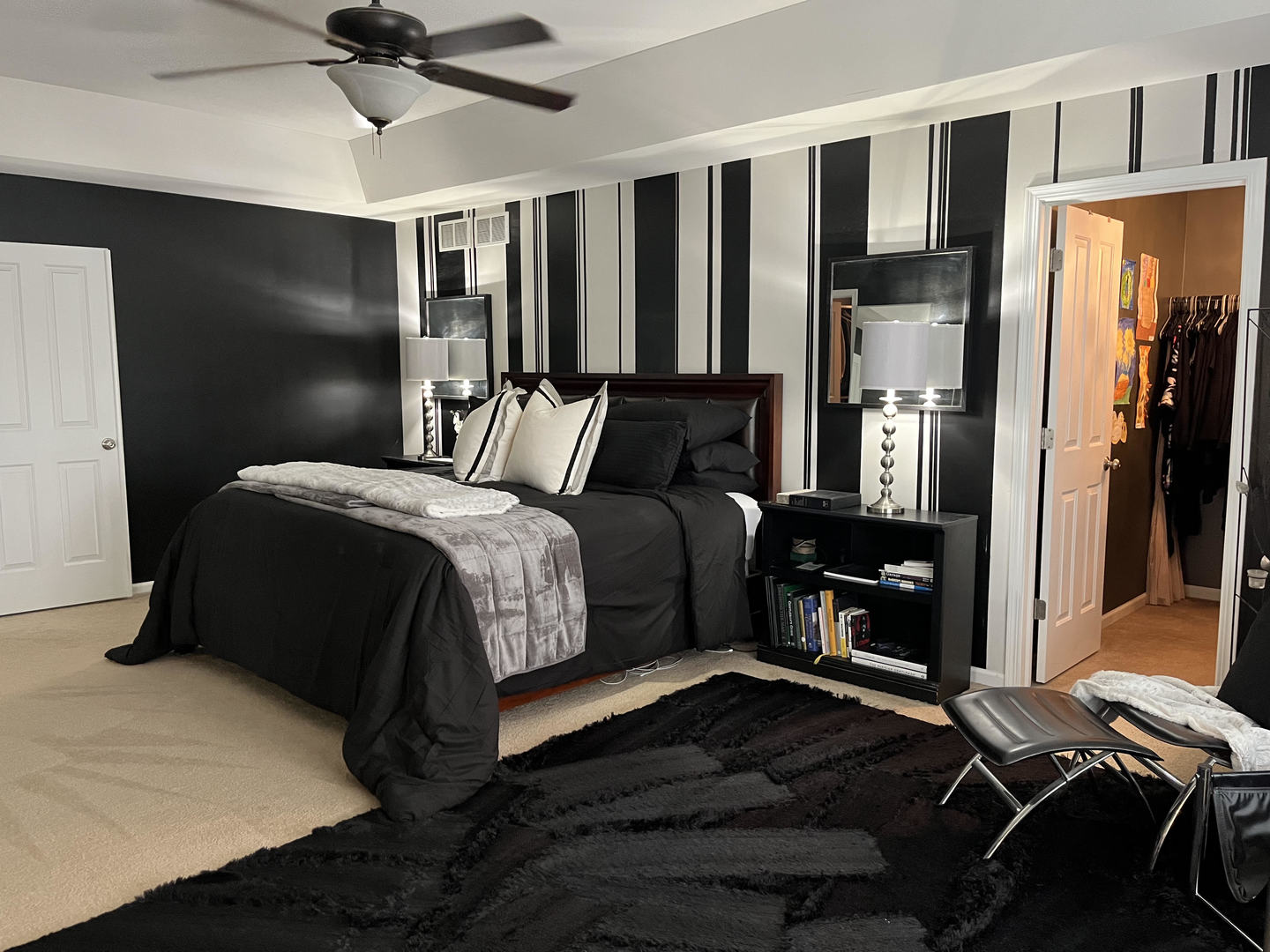 12922 Grande Poplar Circle Plainfield, IL 60585 - Photo 18 of 47 a bedroom with a bed and wooden floor