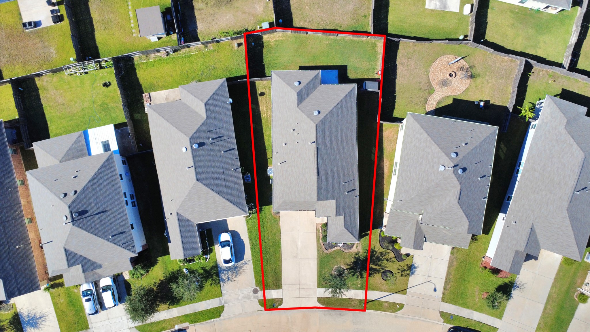 20830 Cullen Ranch Road Katy, TX 77449 - Photo 16 of 20 an aerial view of residential house with outdoor space and parking