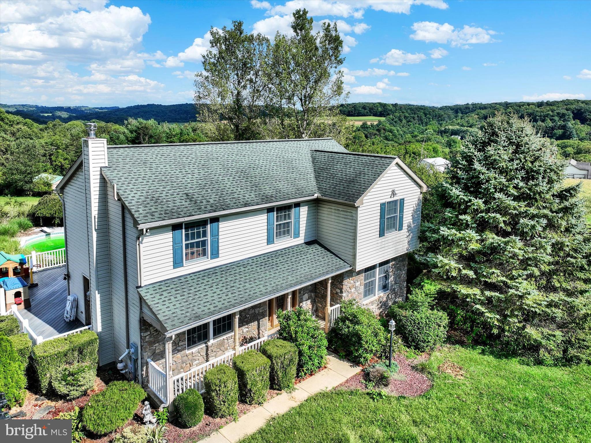 243 Bald Eagle Road Fawn Grove, PA 17321 - Photo 44 of 44 a aerial view of a house next to a yard