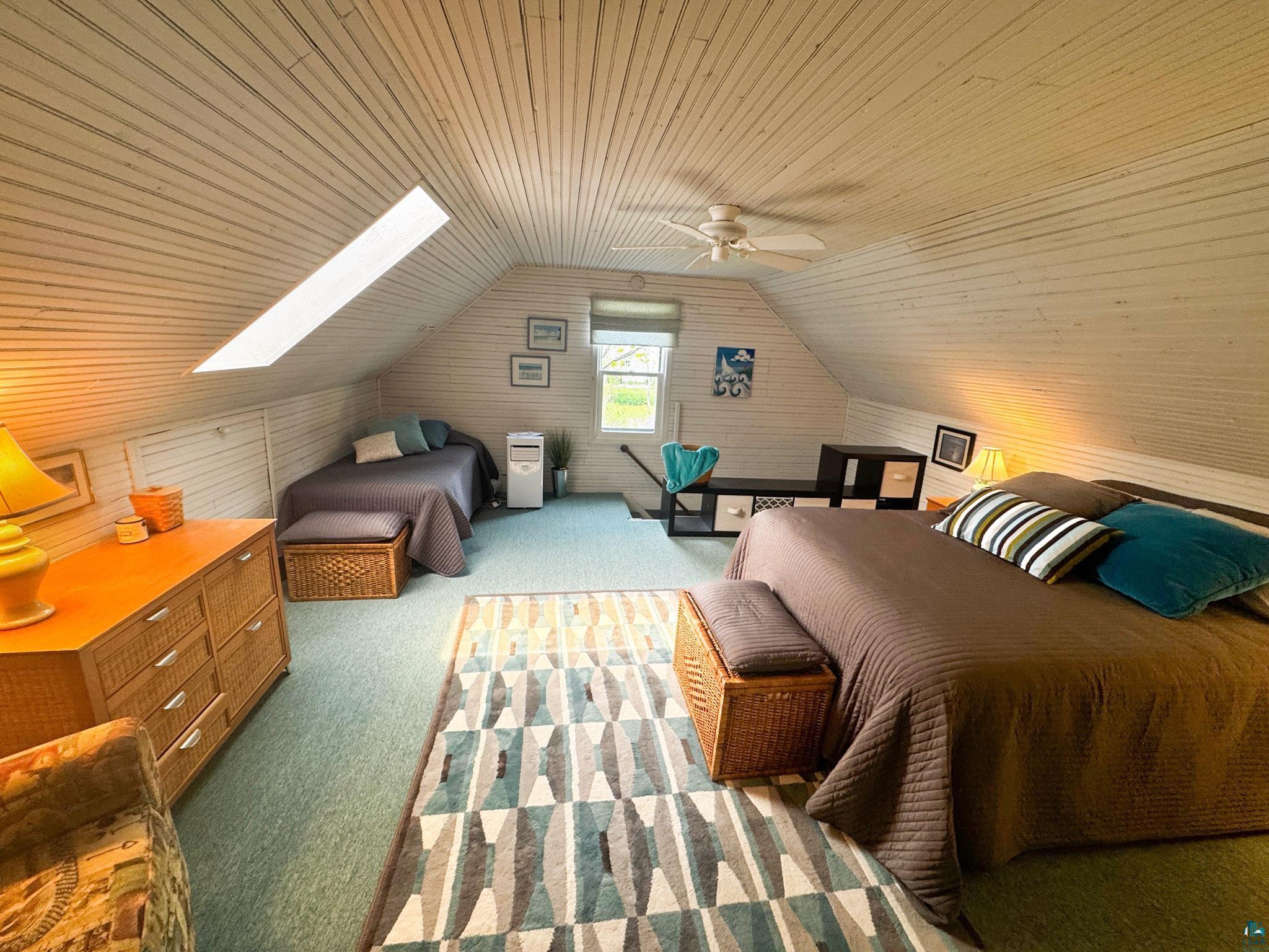 303 East 5th Street Washburn, WI 54891 - Photo 33 of 34 Attic space featuring white planked walls and ceiling