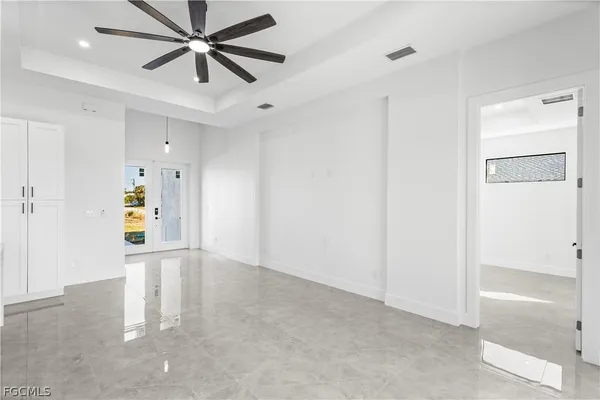 a view of an empty room