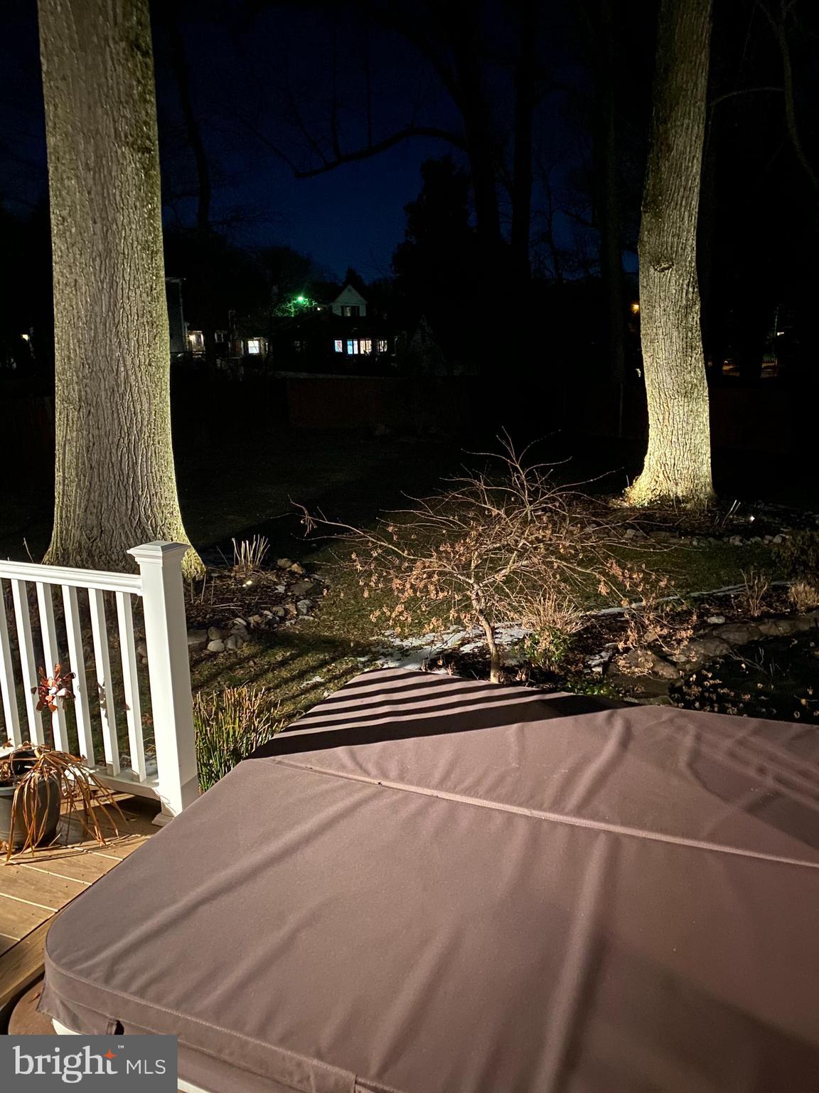 707 Roxboro Road Rockville, MD 20850 - Photo 50 of 56 Night View of Hot Tub/ Back Yard