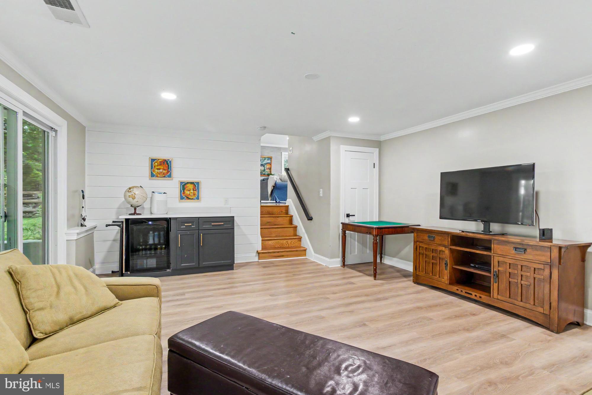 218 Felton Road Lutherville-Timonium, MD 21093 - Photo 8 of 55 Recreation/TV room -Beverage refrigerator included