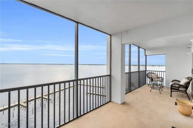 an aerial view of a house with outdoor space