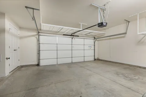 a view of a garage