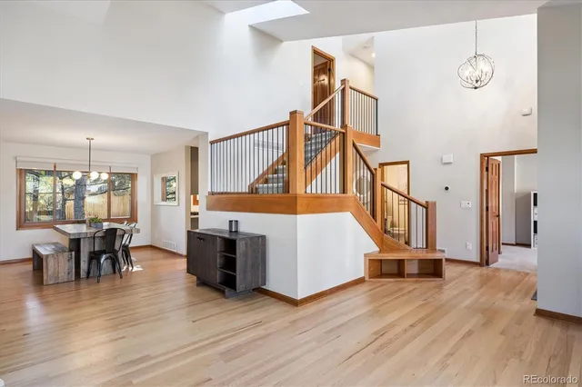 a view of livingroom with furniture and wooden floor