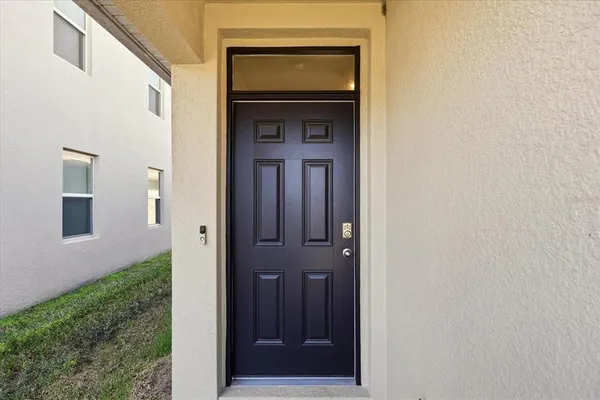 a view of front door of a house