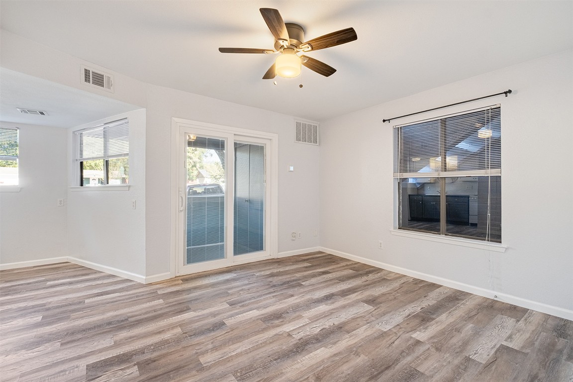 2500 Burleson Road, Unit 502 Austin, TX 78741 - Photo 1 of 1 a view of empty room with window and ceiling fan