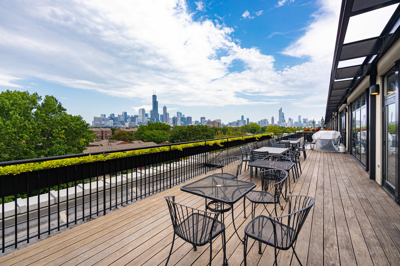1069 West 14th Place, Unit 305 Chicago, IL 60608 - Photo 21 of 26 a view of a terrace with seating space