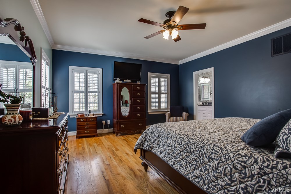 17507 Old Ridge Road Montpelier, VA 23192 - Photo 15 of 50 Master Bedroom (18x16): Hardwood floor, ceiling fa