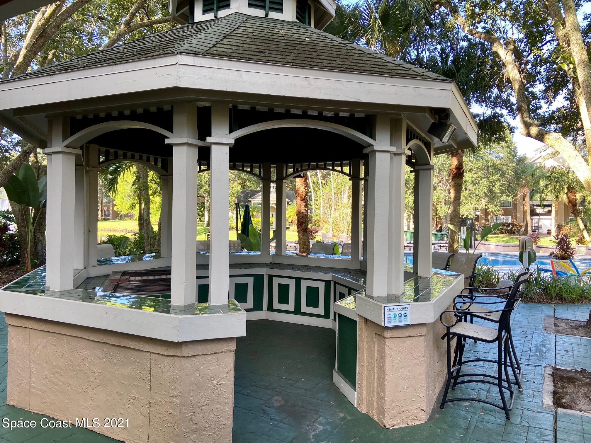 7667 North Wickham Road, Unit # 414 Melbourne, FL 32940 - Photo 14 of 24 Gazebo with Grill