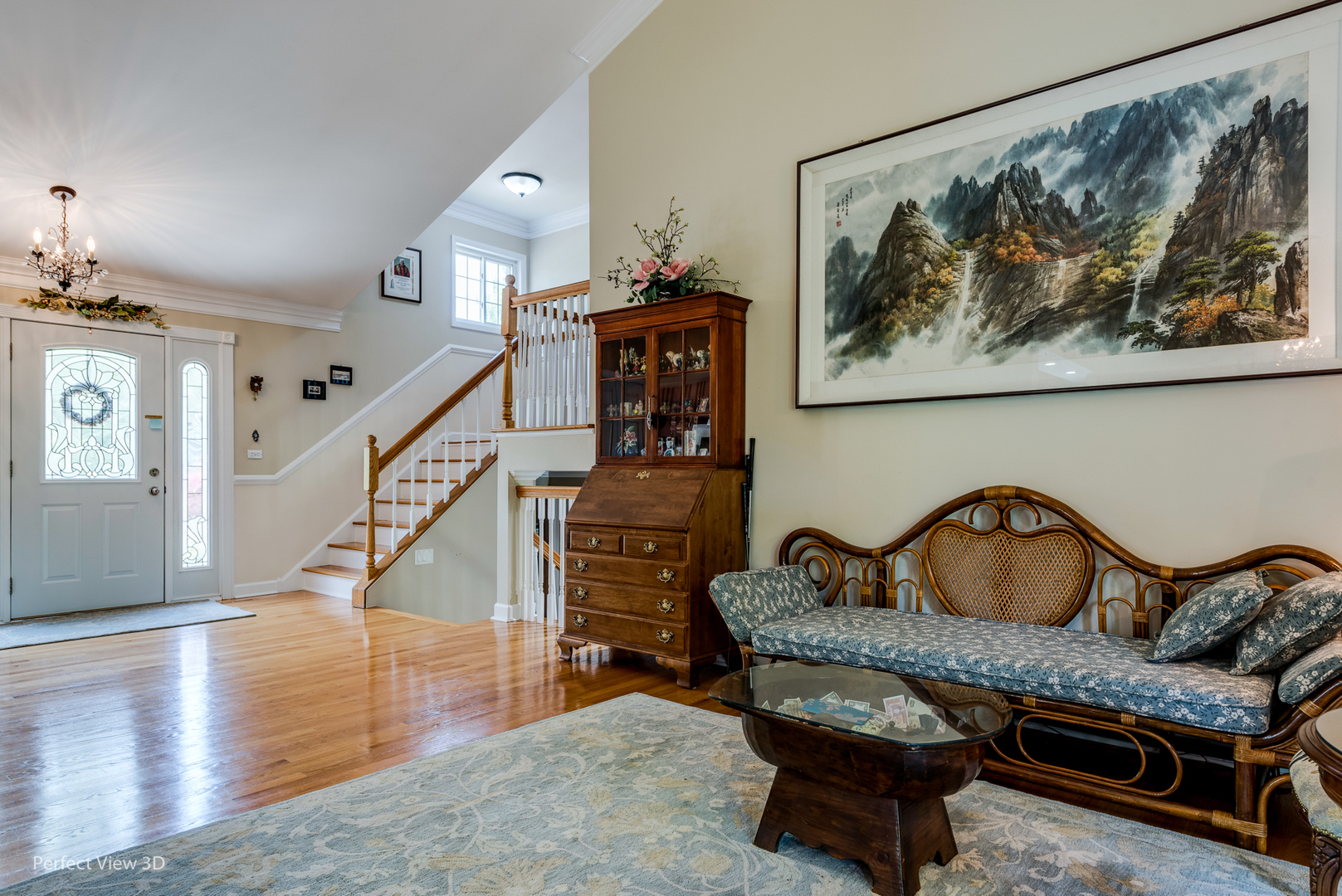 1825 Barberry Road Northbrook, IL 60062 - Photo 4 of 24 a living room with furniture and wooden floor