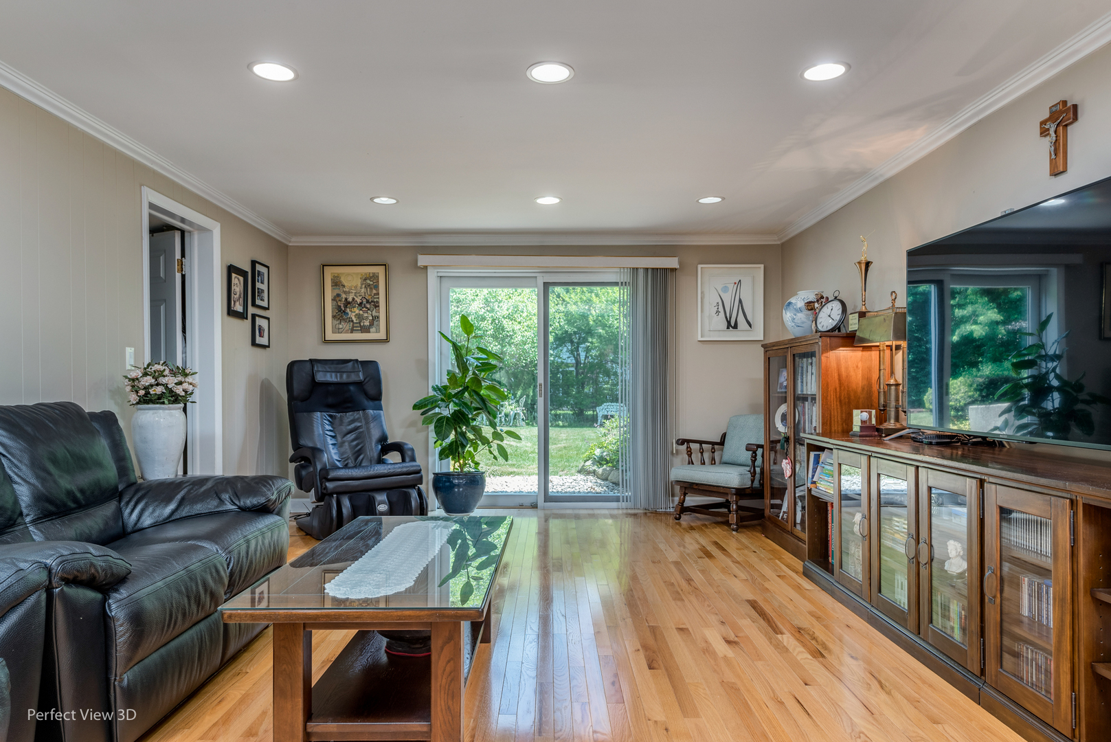 1825 Barberry Road Northbrook, IL 60062 - Photo 5 of 24 a living room with furniture and a wooden floor
