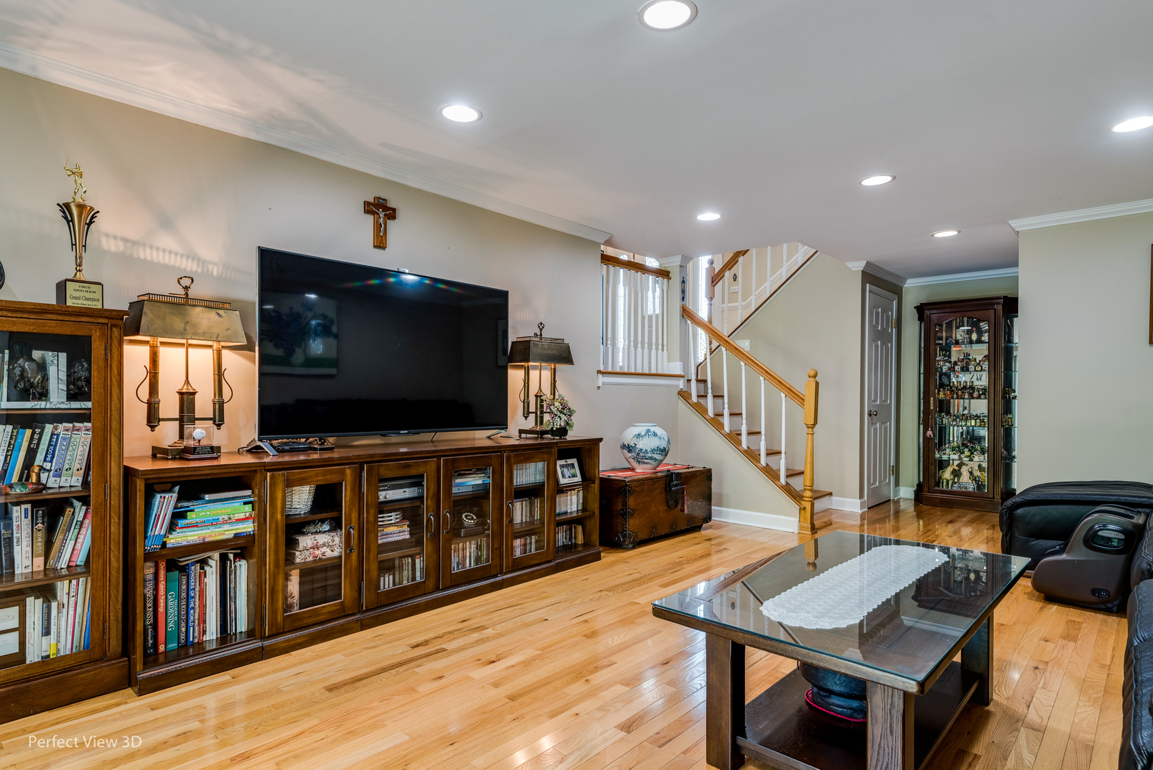 1825 Barberry Road Northbrook, IL 60062 - Photo 6 of 24 a living room with furniture and a flat screen tv