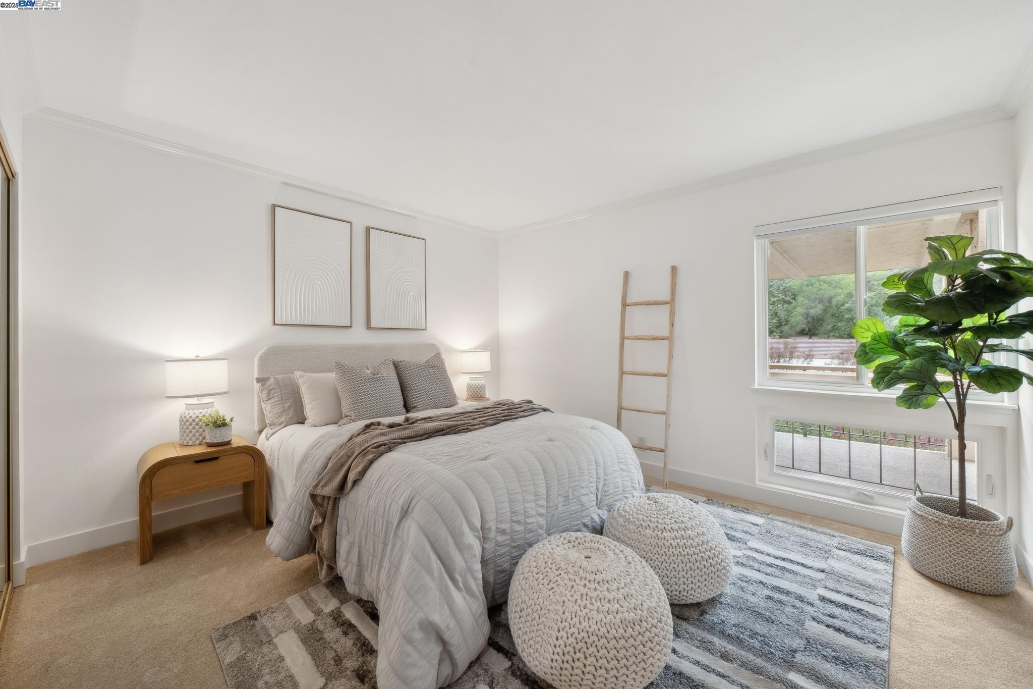 4033 Terra Granada Drive, Unit 5C Walnut Creek, CA 94595 - Photo 21 of 44 a bedroom with bed and a window