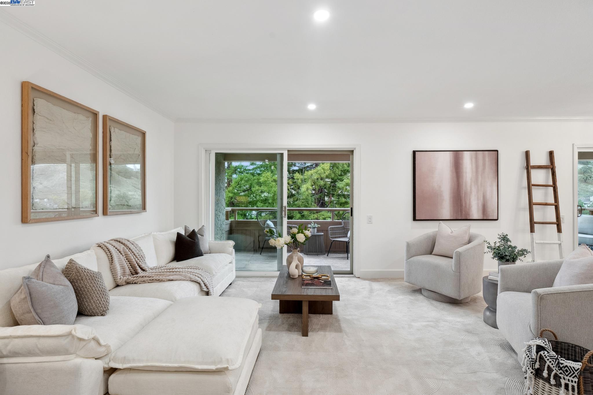 4033 Terra Granada Drive, Unit 5C Walnut Creek, CA 94595 - Photo 4 of 44 a living room with furniture and a large window