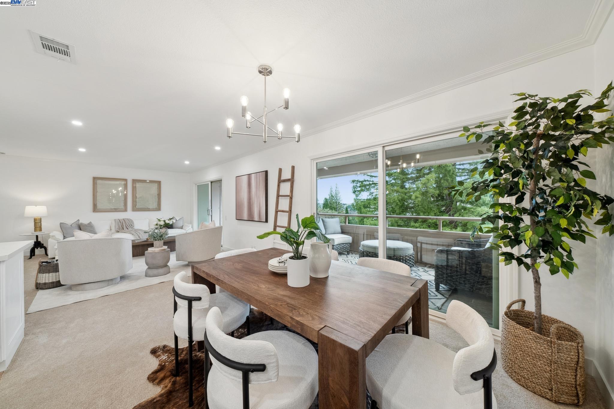 4033 Terra Granada Drive, Unit 5C Walnut Creek, CA 94595 - Photo 10 of 44 a view of a dining room with furniture window and outside view