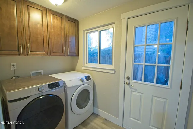 a view of a yard in front of a house