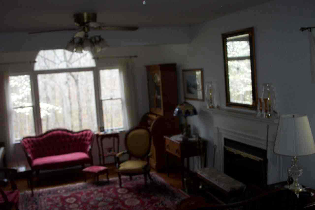 1870 Hamilton Road Louisa, VA 23093 - Photo 3 of 4 a living room with furniture a window and a fireplace