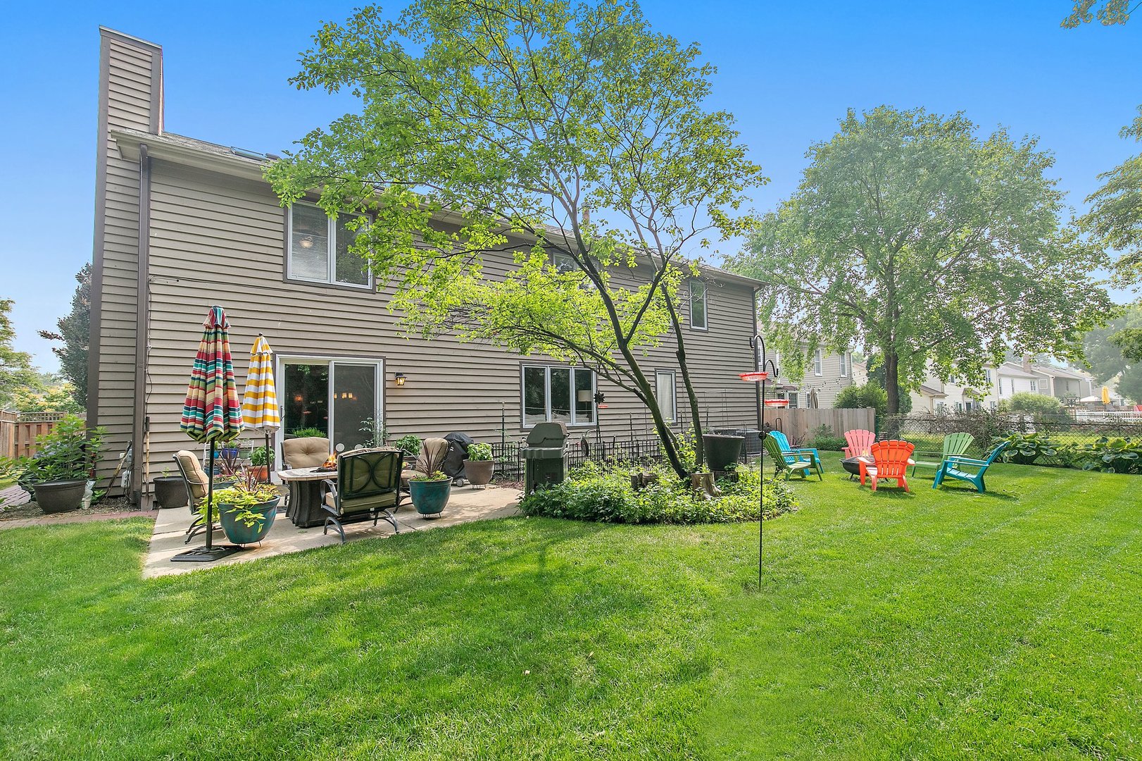 606 Old Hunt Road Fox River Grove, IL 60021 - Photo 33 of 35 a view of a house with a backyard