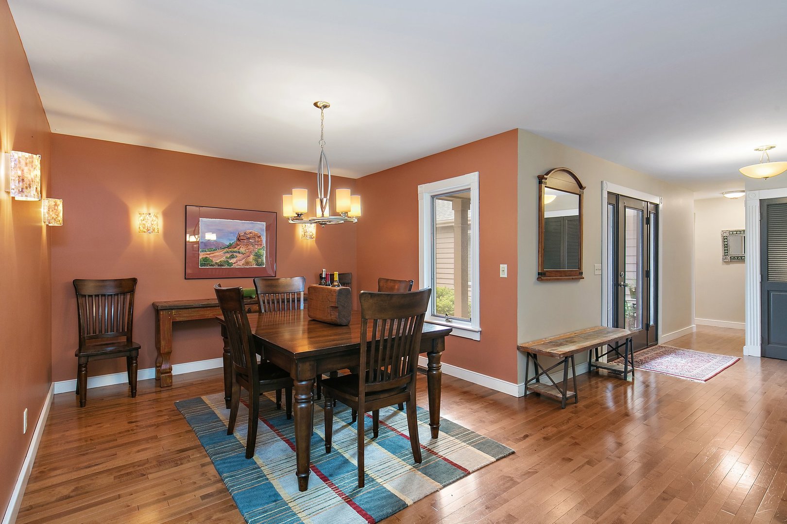 606 Old Hunt Road Fox River Grove, IL 60021 - Photo 7 of 35 a view of a a dining room with furniture window and wooden floor