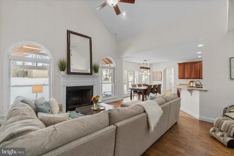 a bedroom with a bed and furniture