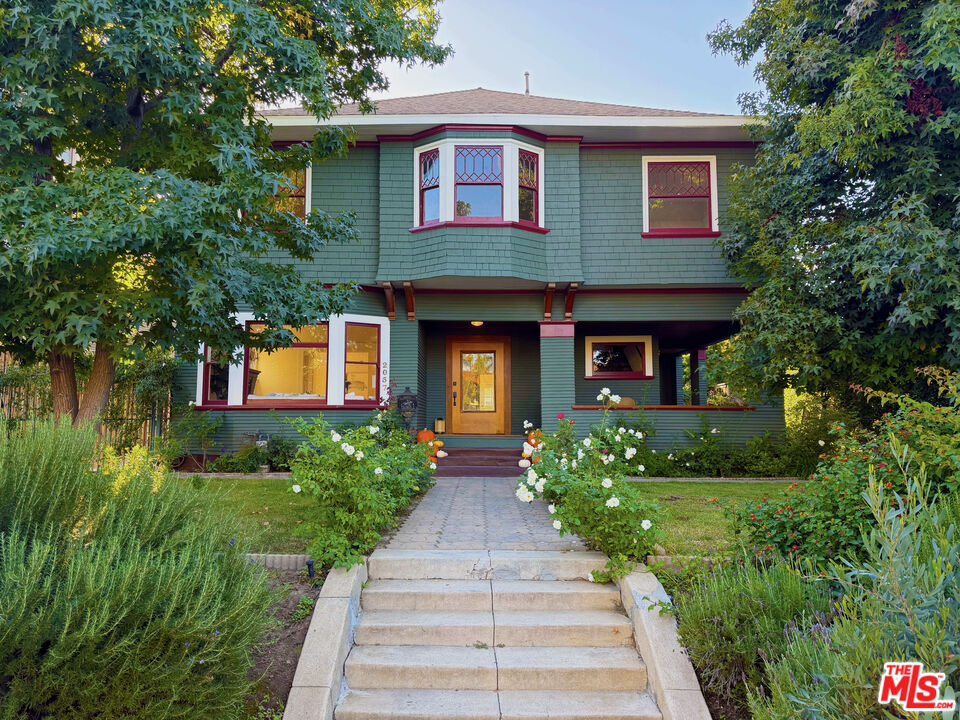 Historic Craftsman home exterior in West Adams