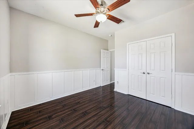 wooden floor in an empty room