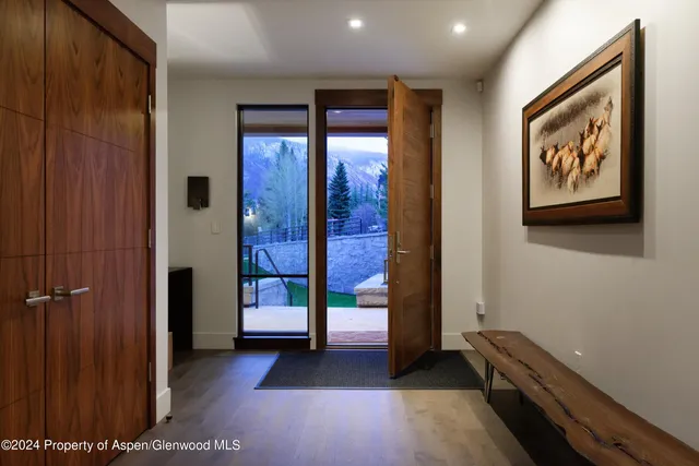 a view of an entryway door