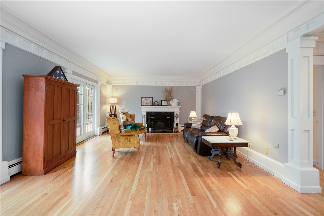 41 Johnson Road Foster, RI 02825 - Photo 9 of 49 Large, formal living room with gorgeous wood detailing
