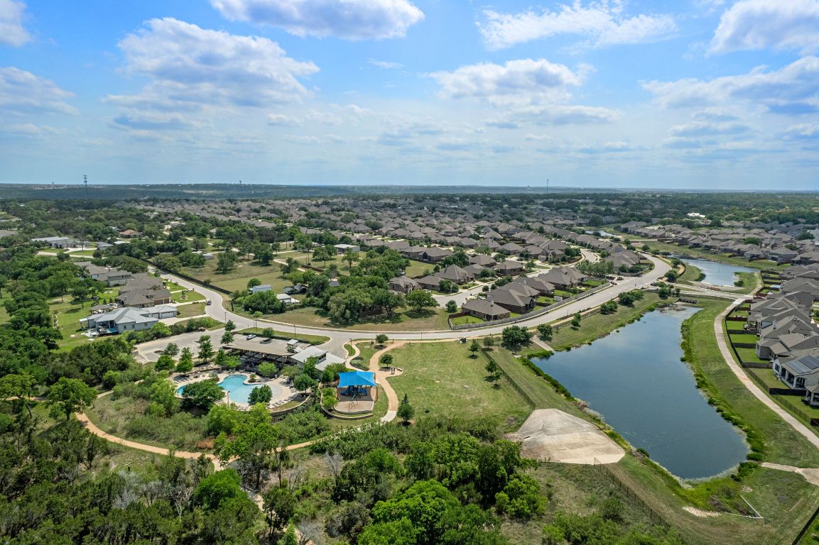 1109 Morning View Road Georgetown, TX 78628 - Photo 30 of 40 an aerial view of a house with yard