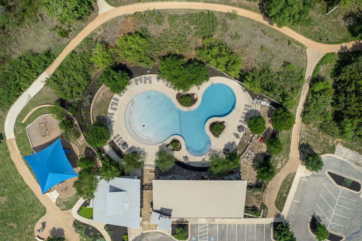 1109 Morning View Road Georgetown, TX 78628 - Photo 35 of 40 an aerial view of a house with outdoor space and swimming pool