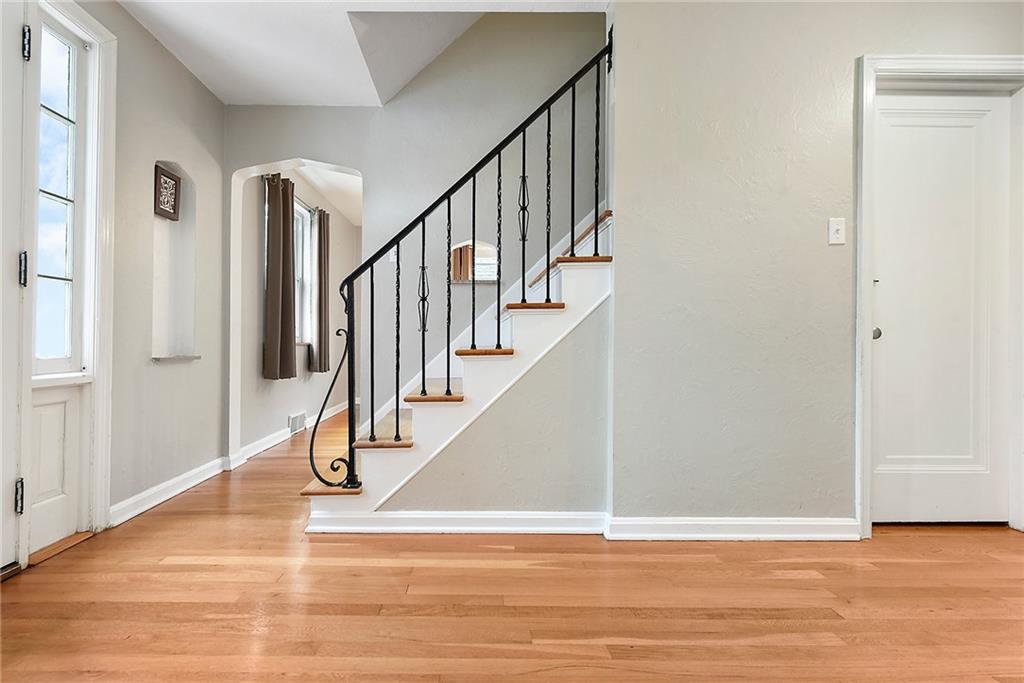 1161 Prospect Road Pittsburgh, PA 15227 - Photo 4 of 39 a view of entryway and hall with wooden floor