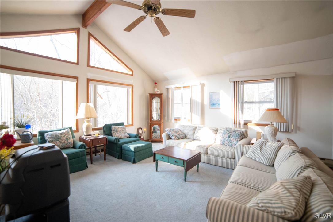 6360 Decker Road Bushkill, PA 18324 - Photo 8 of 35 a living room with furniture and a large window