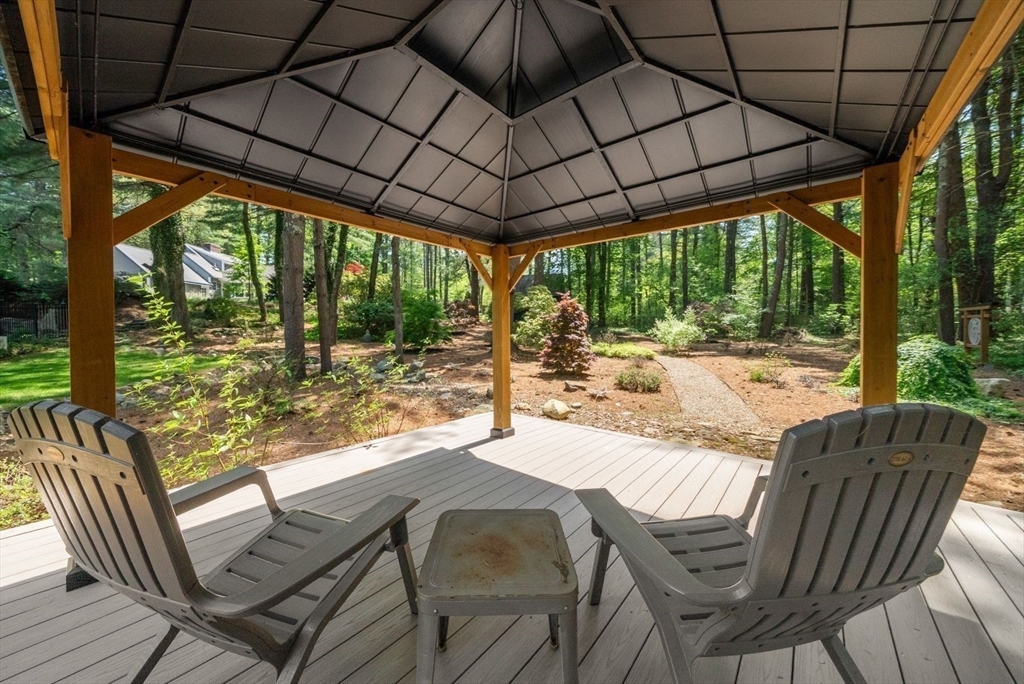 49 Walpole Street Dover, MA 02030 - Photo 36 of 40 a patio view with a seating space