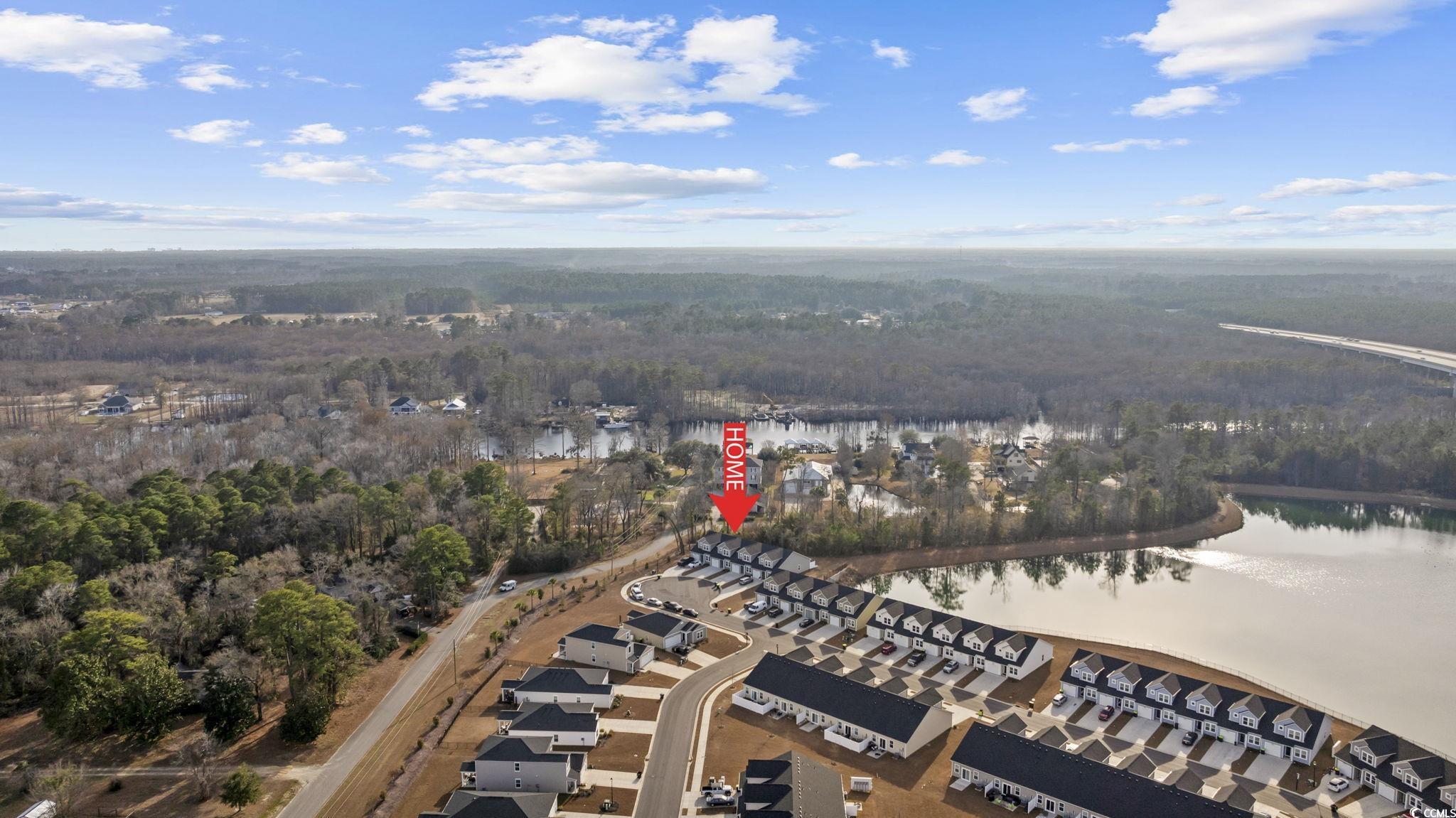 608 Sea Sparrow Street, Unit 608 Myrtle Beach, SC 29588 - Photo 31 of 37 Aerial overview of property's location with a large body of water