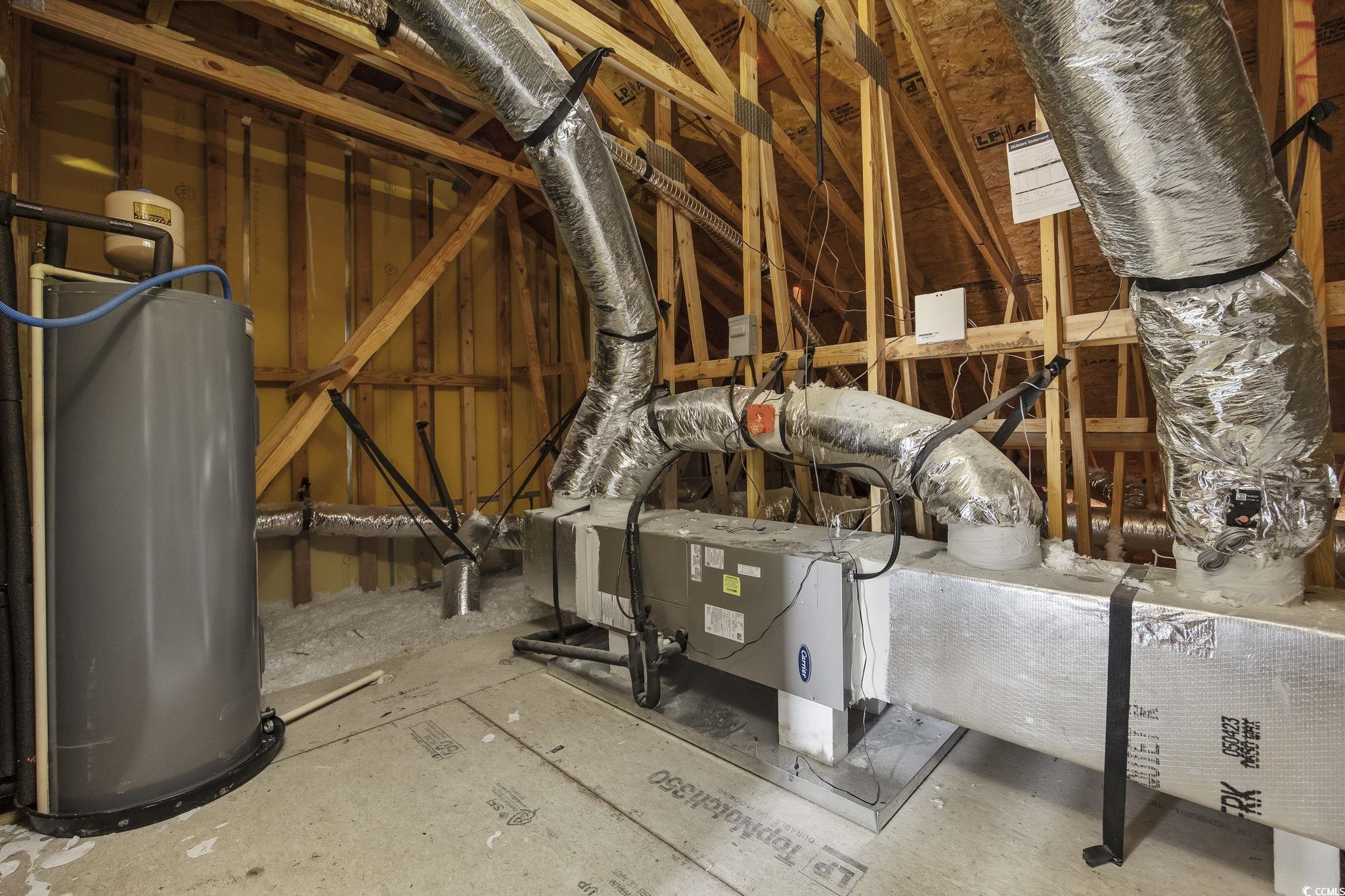 608 Sea Sparrow Street, Unit 608 Myrtle Beach, SC 29588 - Photo 37 of 37 Attic featuring water heater