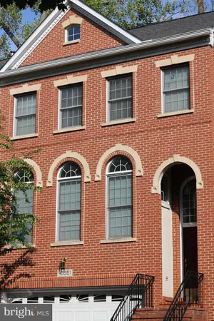 a front view of multiple houses